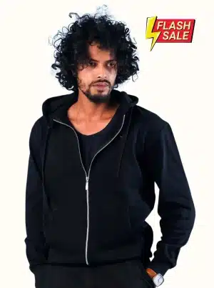 Hoodie with Chain Black