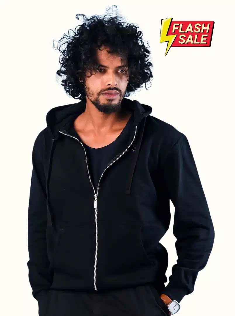 Hoodie with Chain Black