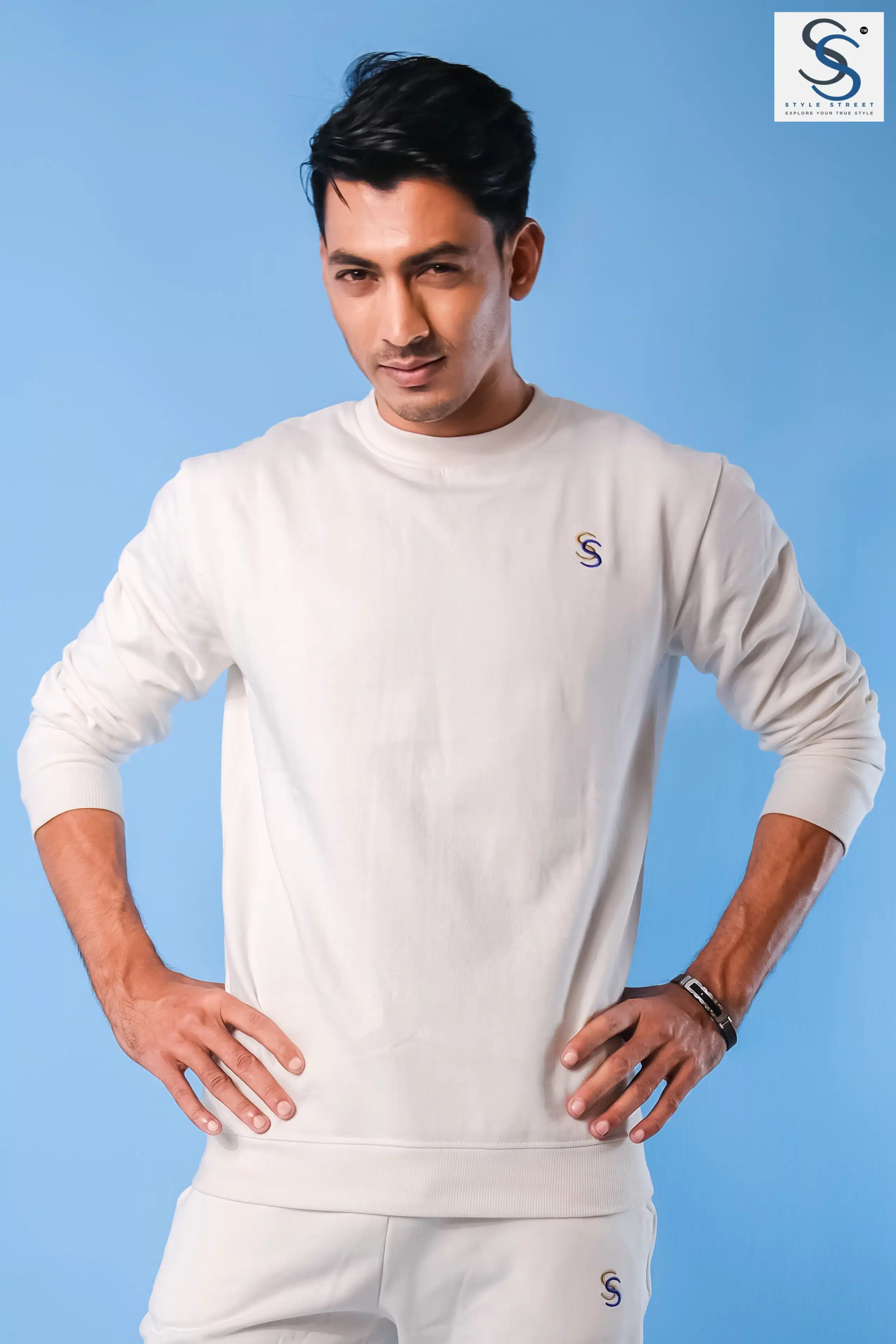 All In One. Trouser Hoodie With Chain and Sweatshirt Combo - Image 10