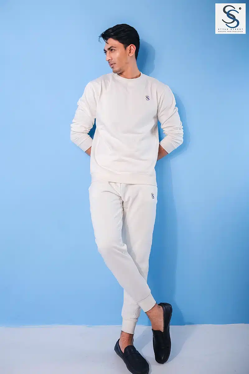 Sweatshirt and Trouser white