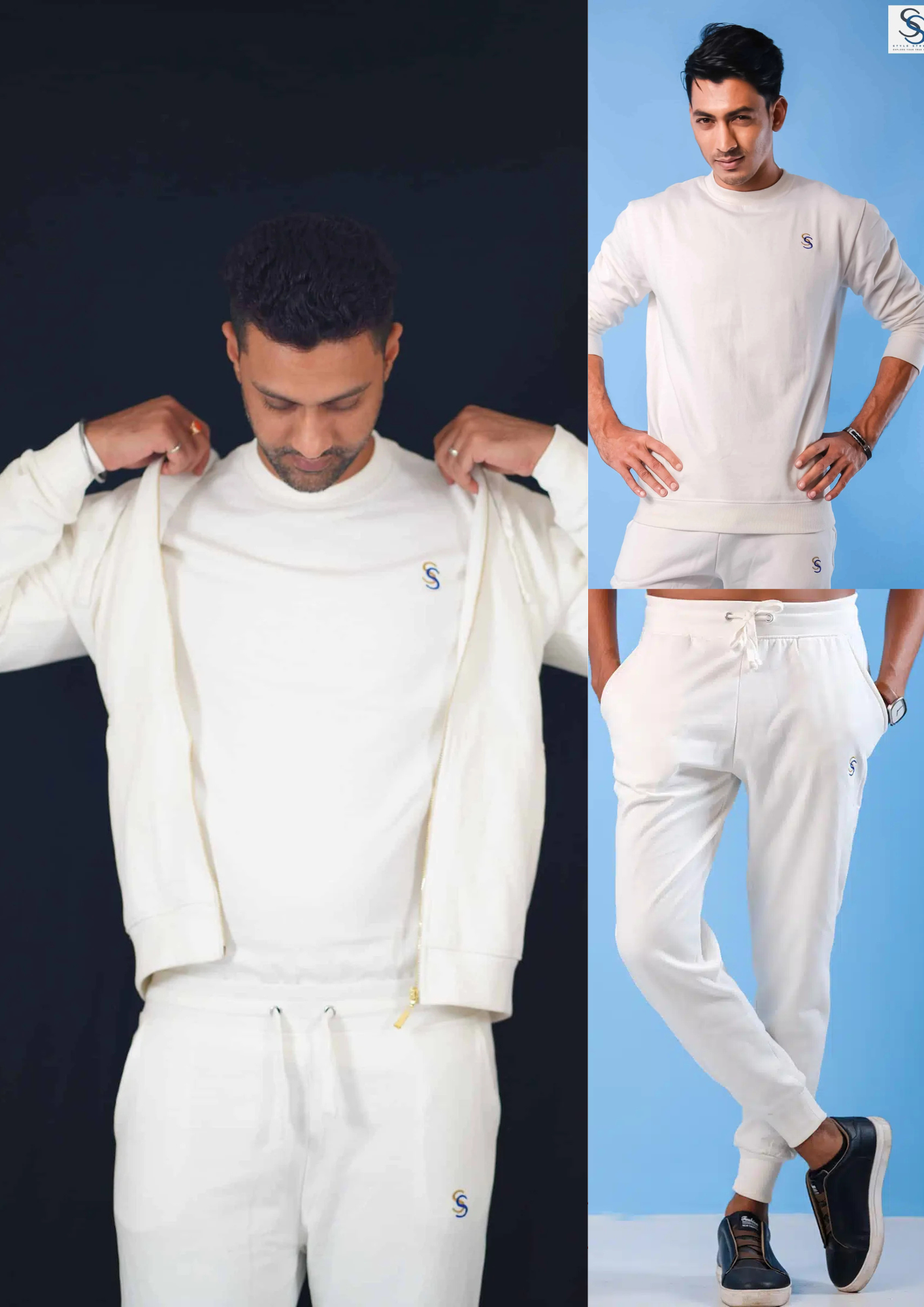All In One. Trouser Hoodie With Chain and Sweatshirt Combo - Image 3
