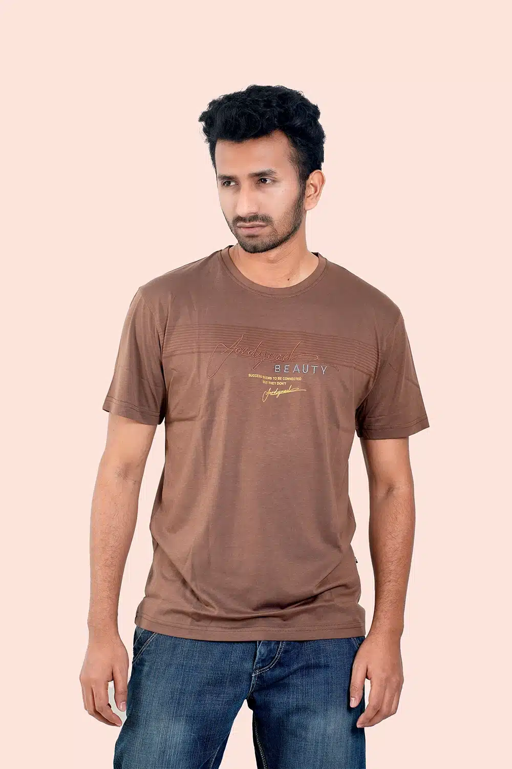 Premium Quality Mercerized Fabric Casual Embroidery T-Shirt - Image 5