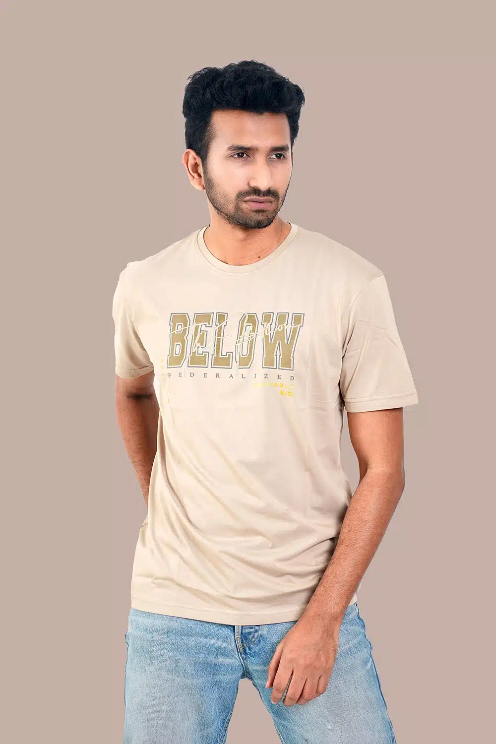 Premium Quality Mercerized Fabric Casual Printed T-Shirt - Image 5