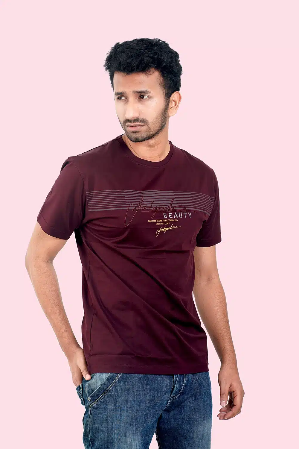 Premium Quality Mercerized Fabric Casual Embroidery T-Shirt - Image 6