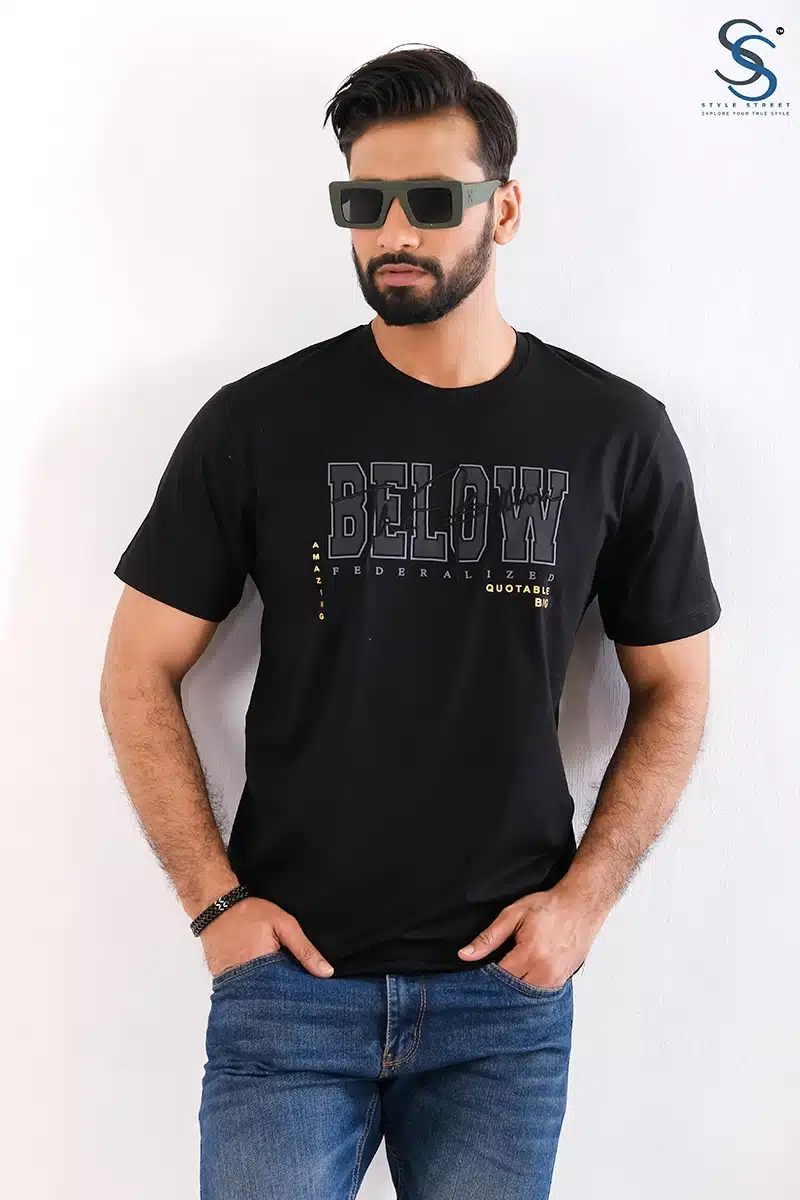 Premium Quality Mercerized Fabric Casual Printed T-Shirt - Image 2