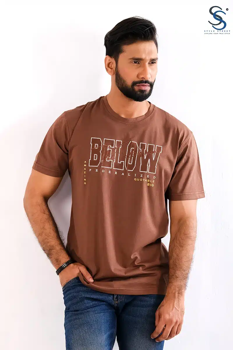 Premium Quality Mercerized Fabric Casual Printed T-Shirt - Image 3