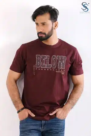 Premium Quality Mercerized Fabric Casual Printed T-Shirt