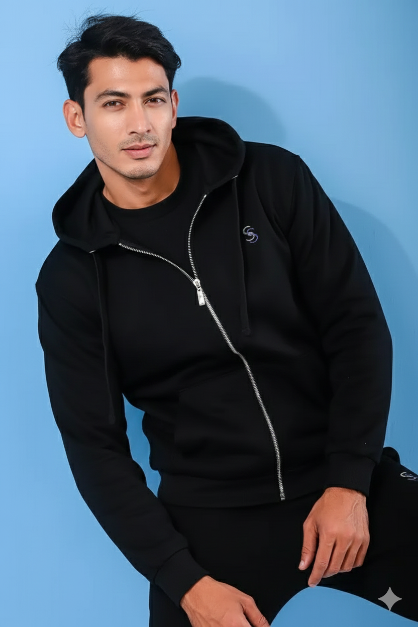 All In One. Trouser Hoodie With Chain and Sweatshirt Combo - Image 5