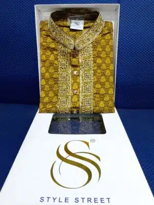 Style Street Premium Panjabi Yellow